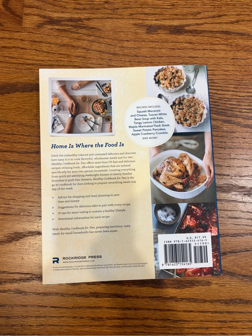 Paperback Healthy Cookbook for Two